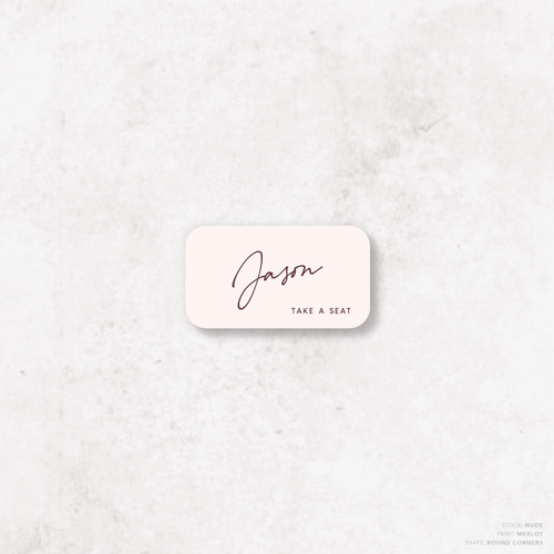 Seabrook: Wedding Place Card