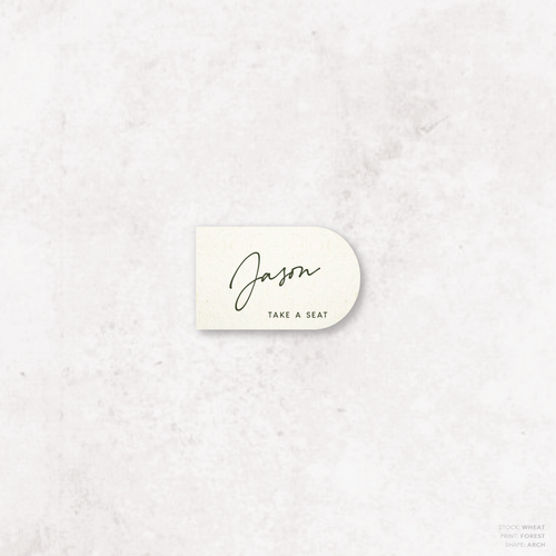 Seabrook: Wedding Place Card