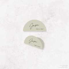 Seabrook: Wedding Place Card