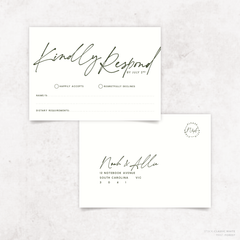 Seabrook: Wedding RSVP Card
