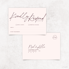Seabrook: Wedding RSVP Card