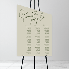 Seabrook: Wedding Seating Chart