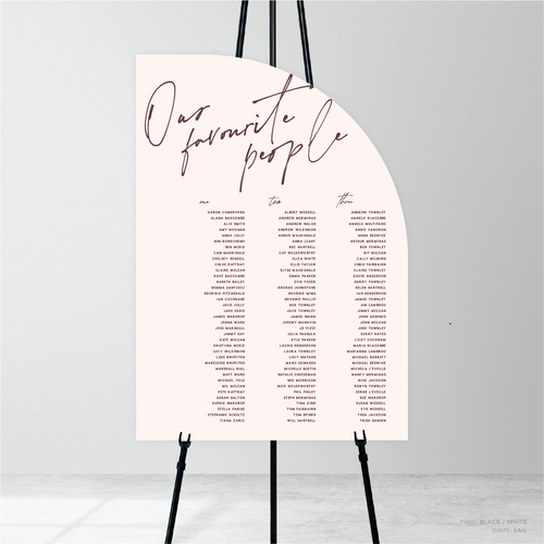 Seabrook: Wedding Seating Chart