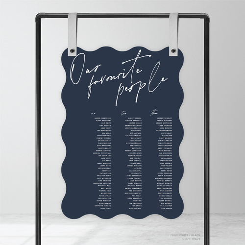 Seabrook: Wedding Seating Chart