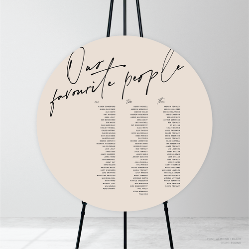 Seabrook: Wedding Seating Chart