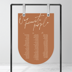 Seabrook: Wedding Seating Chart