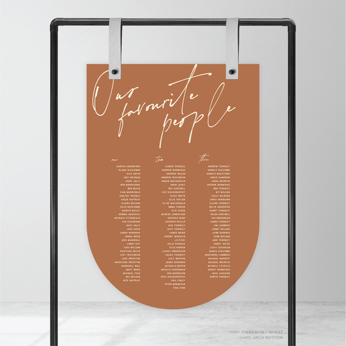 Seabrook: Wedding Seating Chart