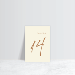 Seabrook: Wedding Table Number