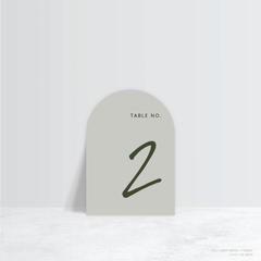 Seabrook: Wedding Table Number