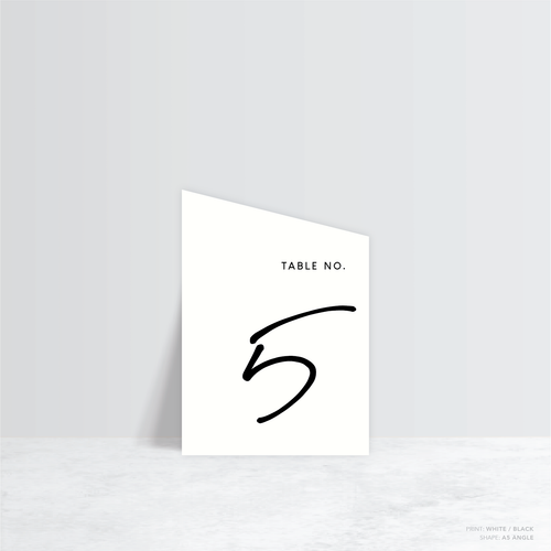 Seabrook: Wedding Table Number