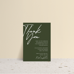 Seabrook: Wedding Thank You Card