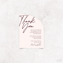 Seabrook: Wedding Thank You Card