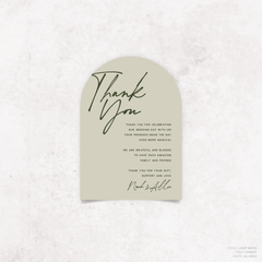 Seabrook: Wedding Thank You Card