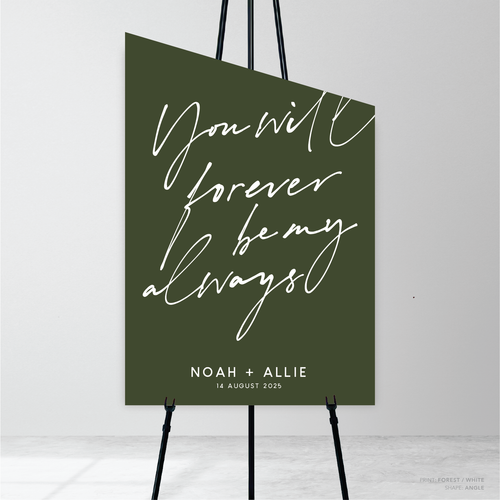 Seabrook: Wedding Welcome Sign