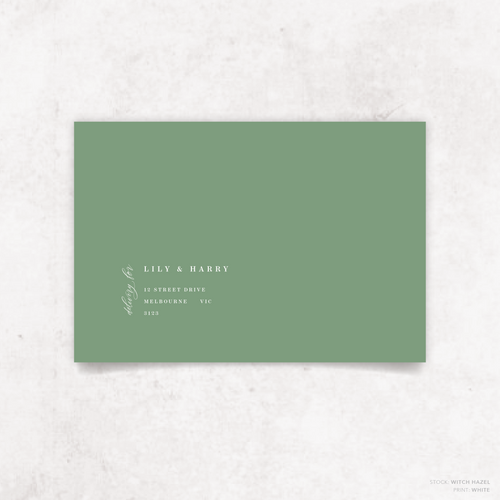 Serena: Envelope Print Front