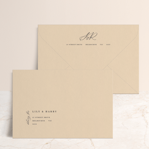 Serena: Envelope Print Front & Back