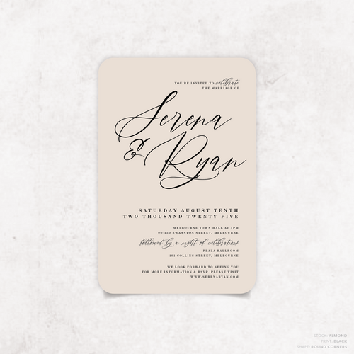 Serena: Wedding Invitation