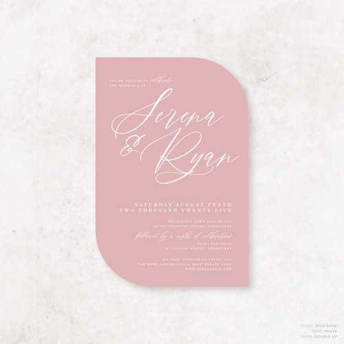 Serena: Wedding Invitation