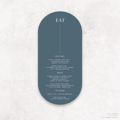 Serendipity: Wedding Menu