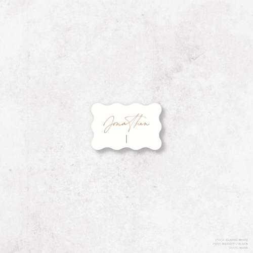 Serendipity: Wedding Place Card