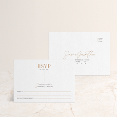 Serendipity: Wedding RSVP Card
