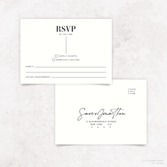 Serendipity: Wedding RSVP Card
