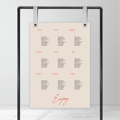 Serendipity: Wedding Seating Chart