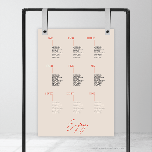 Serendipity: Wedding Seating Chart