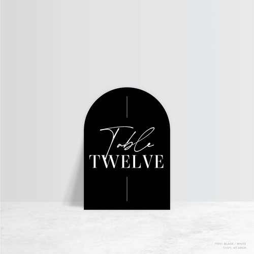 Serendipity: Wedding Table Number