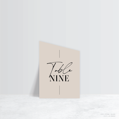 Serendipity: Wedding Table Number