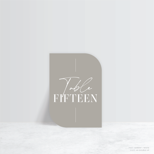 Serendipity: Wedding Table Number