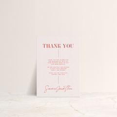 Serendipity: Wedding Thank You Card