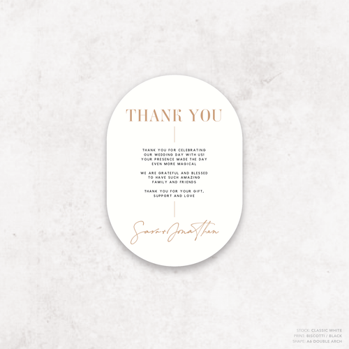 Serendipity: Wedding Thank You Card