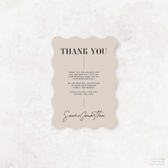 Serendipity: Wedding Thank You Card