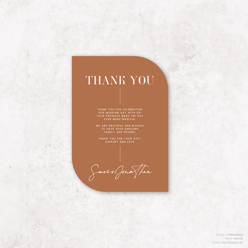 Serendipity: Wedding Thank You Card