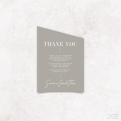 Serendipity: Wedding Thank You Card