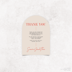 Serendipity: Wedding Thank You Card