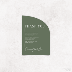 Serendipity: Wedding Thank You Card