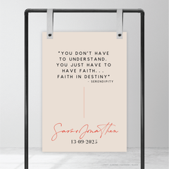 Serendipity: Wedding Welcome Sign