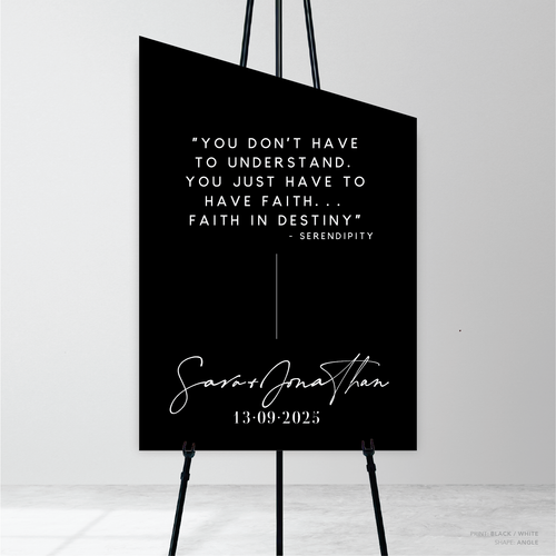 Serendipity: Wedding Welcome Sign