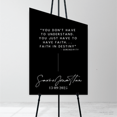 Serendipity: Wedding Welcome Sign