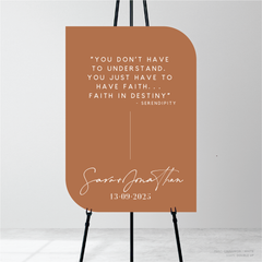 Serendipity: Wedding Welcome Sign