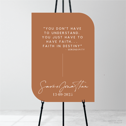 Serendipity: Wedding Welcome Sign