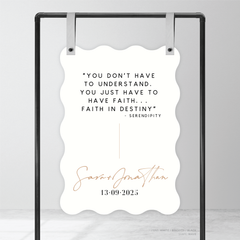 Serendipity: Wedding Welcome Sign