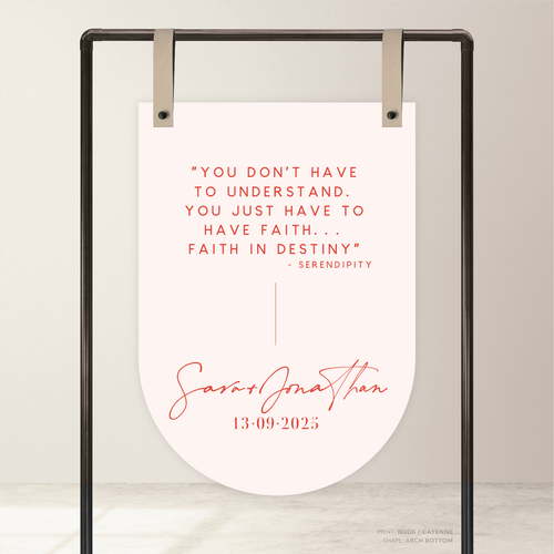 Serendipity: Wedding Welcome Sign