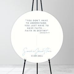 Serendipity: Wedding Welcome Sign