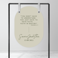 Serendipity: Wedding Welcome Sign