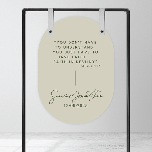 Serendipity: Wedding Welcome Sign