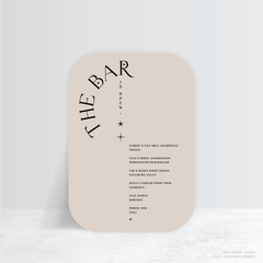 Starry: Wedding Bar Sign