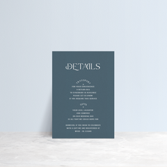 Starry: Wedding Info Card